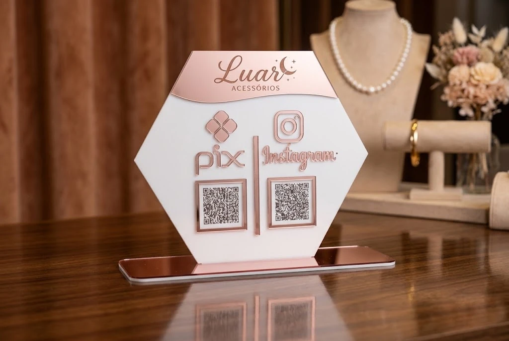 PLACA - 2 QR CODE